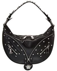 Versace - Repeat Small Leather Hobo Bag - Lyst