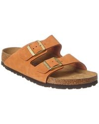 Birkenstock - Arizona Narrow Nubuck Leather Sandal - Lyst