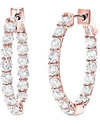 Amairah - 14K 3.00 Ct. Tw. Lab-Grown Diamond Hoop Earrings - Lyst