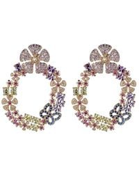 Eye Candy LA - Luxe Collection Fall Into Fall Cubic Zirconia Crystal Dangle Earrings - Lyst