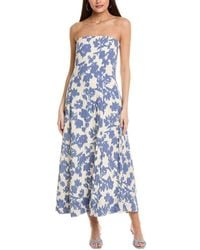 1.STATE - Strapless Smocked Back Maxi Dress - Lyst
