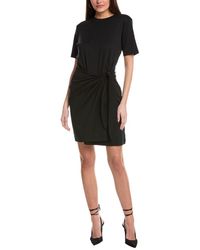 Vince - Side Tie Midi Dress - Lyst