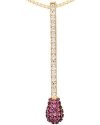 Gabi Rielle - Modern Touch Collection 14k Over Silver Cz Matchstick Necklace - Lyst