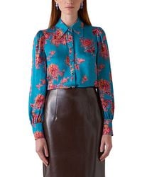 LK Bennett - Sonya Woven Top - Lyst