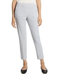 Theory - Treeca Linen-Blend Pant - Lyst