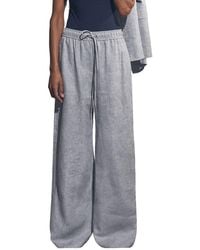 Reiss - Willow Linen-Blend Wide Leg Trouser - Lyst