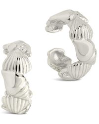 Sterling Forever - Set Of 2 Cali Shell Ear Cuffs - Lyst