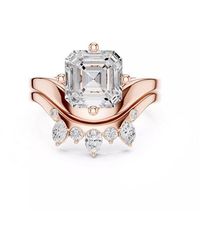Lab Grown Diamonds - 14K Rose 2.85 Ct. Tw. Lab-Grown Diamond Ring - Lyst