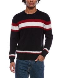 Slowear - Zanone Virgin Wool Stripe Crewneck Sweater - Lyst
