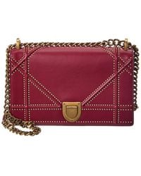 Dior - Red Calfskin Leather Ama Flap Ba (authentic Pre-loved) - Lyst