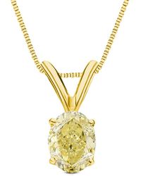 Amairah - 14K 1.00 Ct. Tw. Lab-Grown Diamond Solitaire Pendant Necklace - Lyst