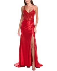 Issue New York - Embellished Maxi Dress - Lyst