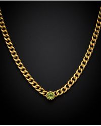 Italian Gold Over Silver - 14K Gemstone Necklace - Lyst