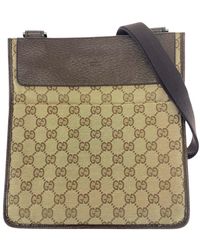 Gucci - Brown GG Canvas & Leather Shoulder Bag (authentic Pre-loved) - Lyst
