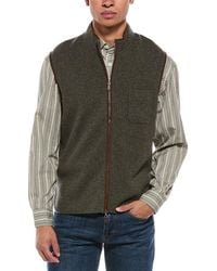 N.Peal Cashmere - Shaftesbury Suede-Trim Cashmere Gilet - Lyst