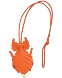 Loewe - Leaf Insect Leather Keyfob Charm - Lyst