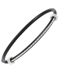 Diamond Select Cuts - Stainless Steel 0.09 Ct. Tw. Diamond Bangle - Lyst