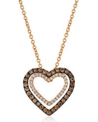 Le Vian - Le Vian 14k Rose Gold 0.30 Ct. Tw. Diamond Pendant Necklace - Lyst