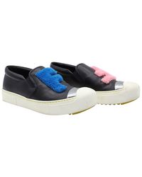 Fendi - Leather Ff Slip-on Sneaker (authentic Pre-loved) - Lyst