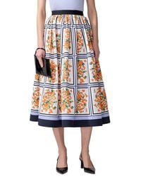 Carolina Herrera - Full Midi Skirt - Lyst