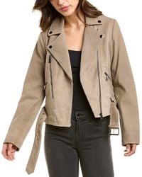 Bernardo - Suede Moto Jacket - Lyst