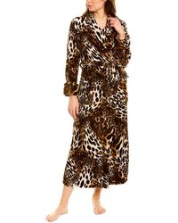Natori - N Plush Leopard Robe - Lyst