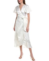 Dress Forum - Flutter Sleeve Wrap Dress - Lyst