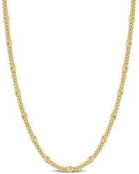 Italian Silver - Fancy Curb Link Necklace - Lyst