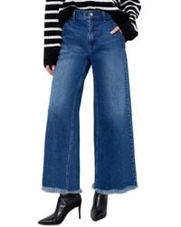 Alice + Olivia - Emory High-Rise Wide Leg Stove Pipe Cropped Jean - Lyst