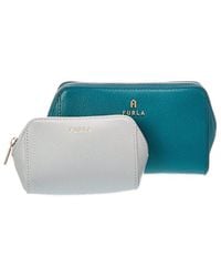 Furla - Camelia Leather Cosmetic Case Set Of 2 - Lyst