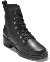 camea waterproof leather combat boot