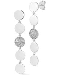 Glaze Jewelry - Cz Circle Dangle Earrings - Lyst