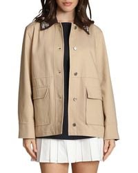 Avec Les Filles - Embellished Collar Barn Jacket - Lyst