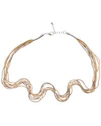 Juvell - 18k Tri-tone Plated Flexible Spaghetti Necklace - Lyst