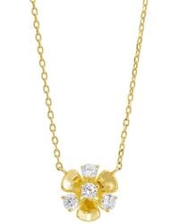 Savvy Cie - Cz Pendant Necklace - Lyst