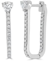 Sabrina Designs - 14K 0.85 Ct. Tw. Diamond Hoop Earrings - Lyst