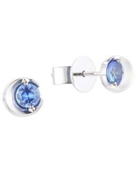 Gregg Ruth - 18K 0.35 Ct. Tw. Sapphire Half Moon Earring - Lyst