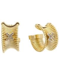 Meshmerise - 18k Over Silver 0.12 Ct. Tw. Diamond Earrings - Lyst