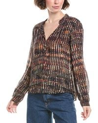 Bella Dahl - Half Placket Button-Up Blouse - Lyst