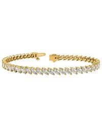Lab Grown Diamonds - 14K 9.40 Ct. Tw. Lab-Grown Diamond Tennis Bracelet - Lyst