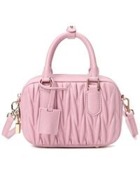 Tiffany & Fred Paris - Pleated Leather Satchel - Lyst
