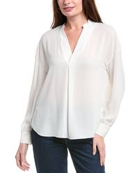 Vince - Front Pleat Blouse - Lyst