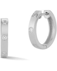 Ember Fine Jewelry - 14k 0.1 Ct. Tw. Diamond Huggie Earrings - Lyst