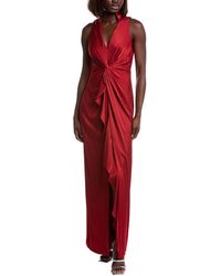 Aidan Mattox - Crepe Back Satin Gown - Lyst