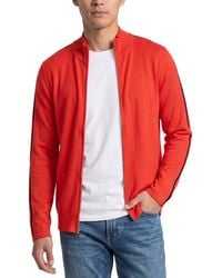 N.Peal Cashmere - Stripe Full Zip Cashmere-Blend Sweater - Lyst
