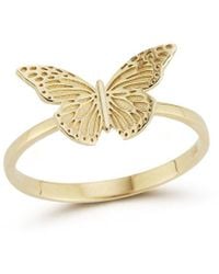 Ember Fine Jewelry - 14k Butterfly Ring - Lyst