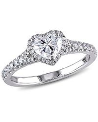 Rina Limor - 14k 0.98 Ct. Tw. Diamond Halo Heart Ring - Lyst