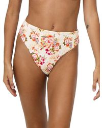 La Porte - Monica High-Waisted Cheeky Bikini Bottom - Lyst