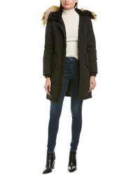Sam Edelman 3/4 Hooded Parka - Black