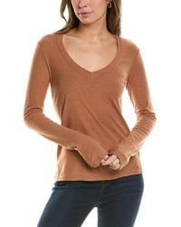 James Perse - Relaxed V-neck T-shirt - Lyst